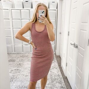 Sundry Stripe Rainbow Dress